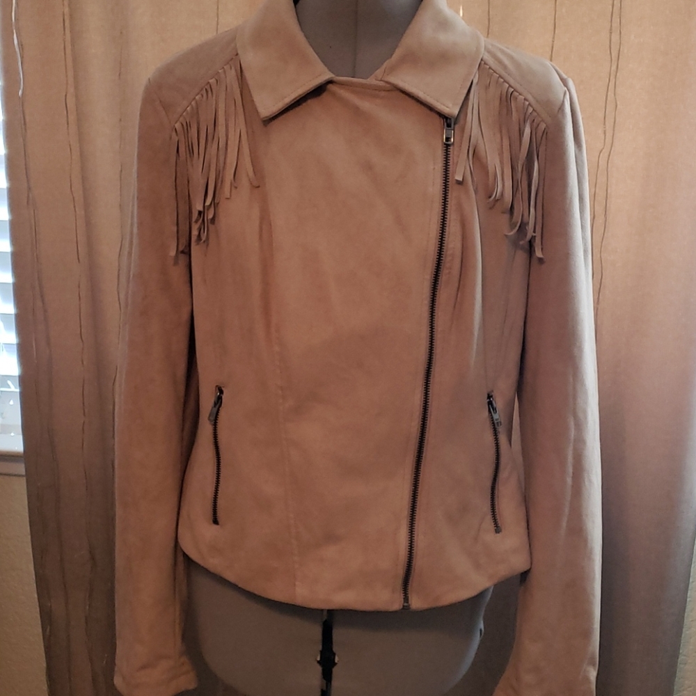 Suede Fringe Jacket